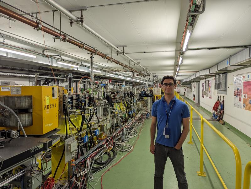 Lorenzo Tranchedone pictured at the CLEAR facility at CERN