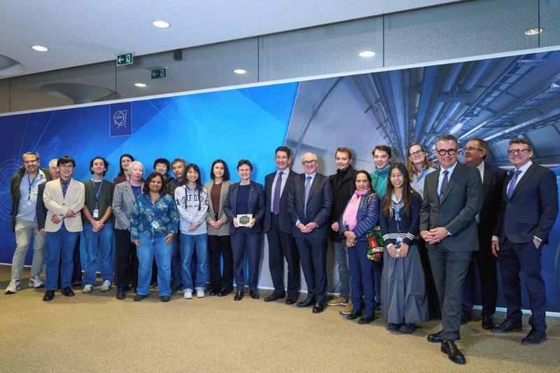 A group photo from the Vice Chancellor's visit to CERN, Oct 2026