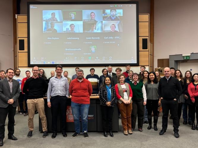 A photo of the JAI members at JAI Fest 2024 at RHUL
