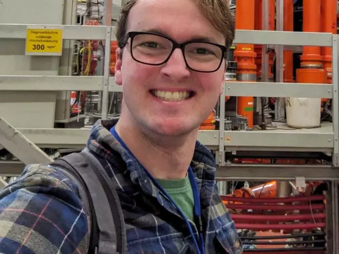 First-year graduate student Corey Lehmann